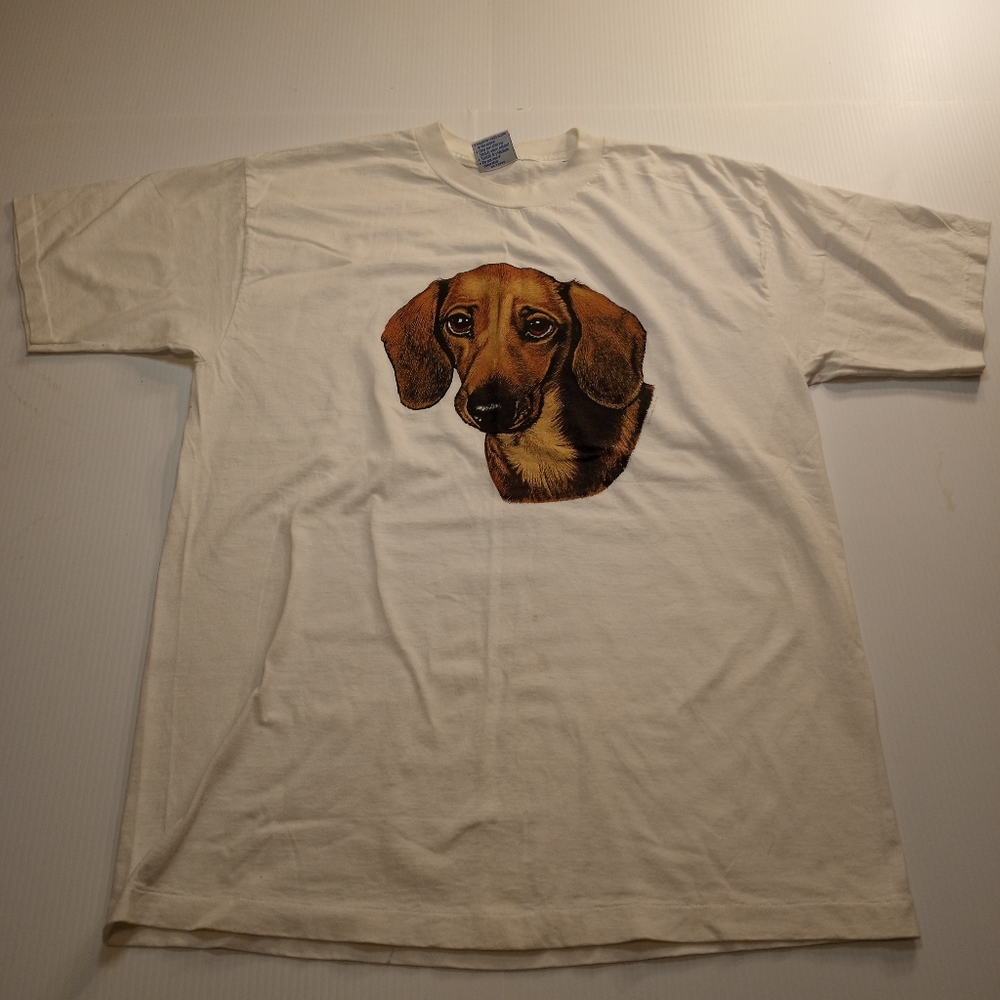 Vintage 90's Dog Shirt Sz XL Made in USA